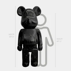 Giant|Floor Standing^Statues & Sculptures Aero Bear 165cm Black Resin Indoor Sculpture