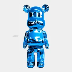 Table Top|Floor Standing^Statues & Sculptures Aero Bear 50cm Blue Resin Indoor Sculpture