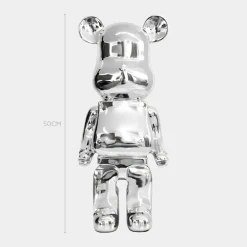 Table Top|Floor Standing^Statues & Sculptures Aero Bear 50cm Chrome Resin Indoor Sculpture