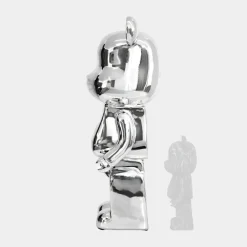 Floor Standing|Animals^Statues & Sculptures Aero Bear 135cm Chrome Resin Indoor Sculpture