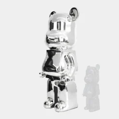 Floor Standing|Animals^Statues & Sculptures Aero Bear 135cm Chrome Resin Indoor Sculpture
