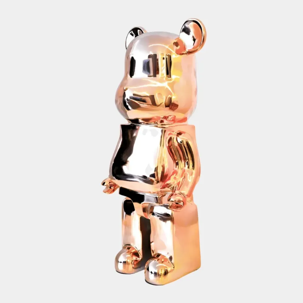 Table Top|Floor Standing^Statues & Sculptures Aero Bear 50cm Rose Gold Resin Indoor Sculpture