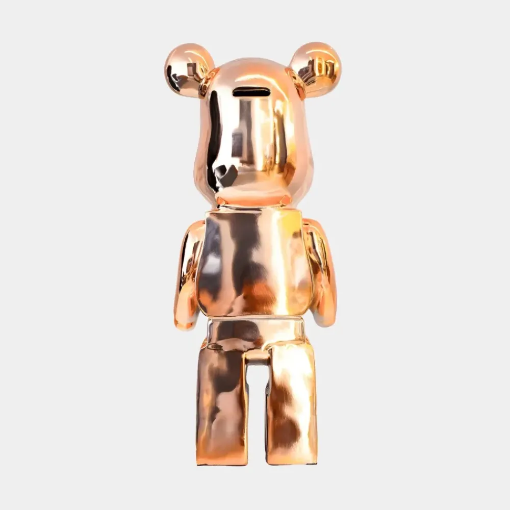 Table Top|Floor Standing^Statues & Sculptures Aero Bear 50cm Rose Gold Resin Indoor Sculpture