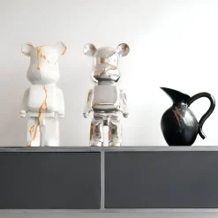 Table Top|Floor Standing^Statues & Sculptures Aero Bear 50cm White Resin Indoor Sculpture