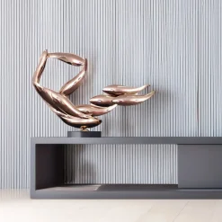 Table Top|Abstract^Statues & Sculptures Aero Stream 50cm Copper Metal Indoor Sculpture