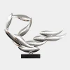 Table Top|Abstract^Statues & Sculptures Aero Stream 50cm Silver Metal Indoor Sculpture