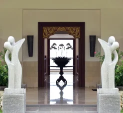 Contemporary^Statues & Sculptures Affection Contemporary Stone Garden Sculpture