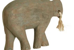 Table Top|Animals^Statues & Sculptures Ancient Elephant 31cm Wood Indoor Statue