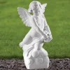 Angel^Statues & Sculptures Angel 56cm Marble Resin Garden Statue