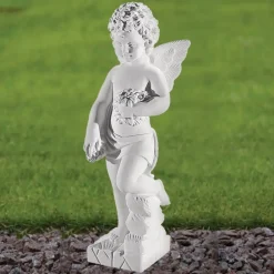 Angel^Statues & Sculptures Angel 44cm Marble Resin Garden Statue