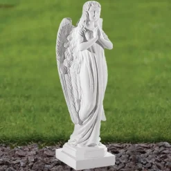 Angel^Statues & Sculptures Angel 62cm Marble Resin Garden Statue
