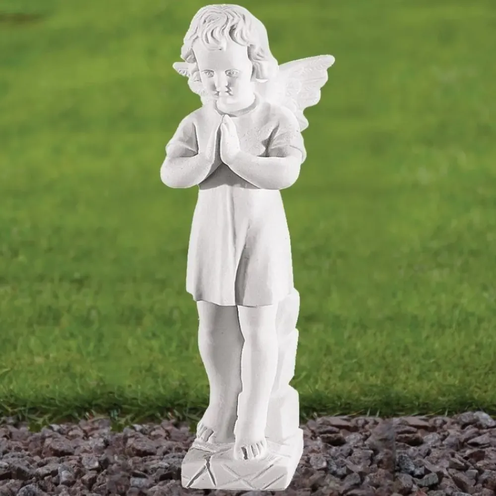 Angel^Statues & Sculptures Angel 45cm Marble Resin Garden Statue