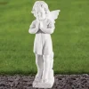 Angel^Statues & Sculptures Angel 25cm Marble Resin Garden Statue