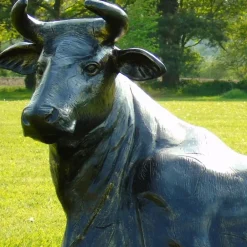 Farm^Statues & Sculptures Angus Cow Life-Size Bronze Metal Garden Statue