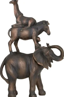 Table Top|Contemporary^Statues & Sculptures Animal Ascent 46cm Bronze Resin Indoor Statue
