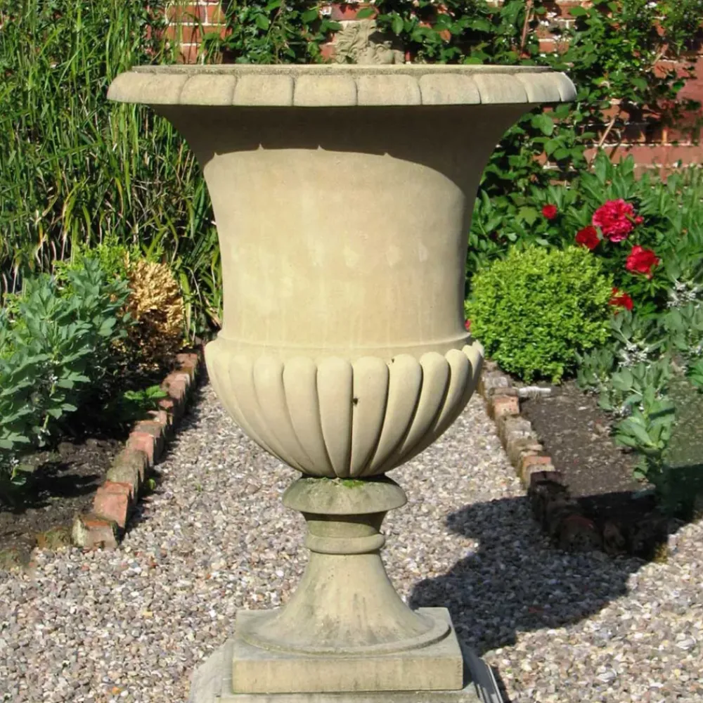 Large|Round^Statues & Sculptures Artemis Vase Stone Garden Planter