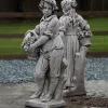 Children^Statues & Sculptures Autumn Boy Stone Garden Statue