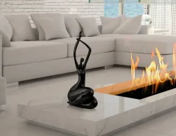 Figurative|Table Top^Statues & Sculptures Awakened Grace 54cm Black Resin Indoor Sculpture