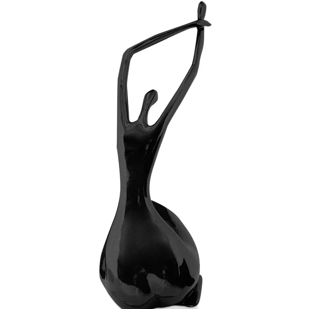 Figurative|Table Top^Statues & Sculptures Awakened Grace 54cm Black Resin Indoor Sculpture