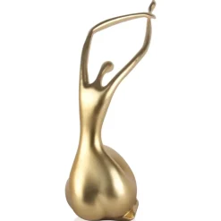 Figurative|Table Top^Statues & Sculptures Awakened Grace 54cm Gold Resin Indoor Sculpture