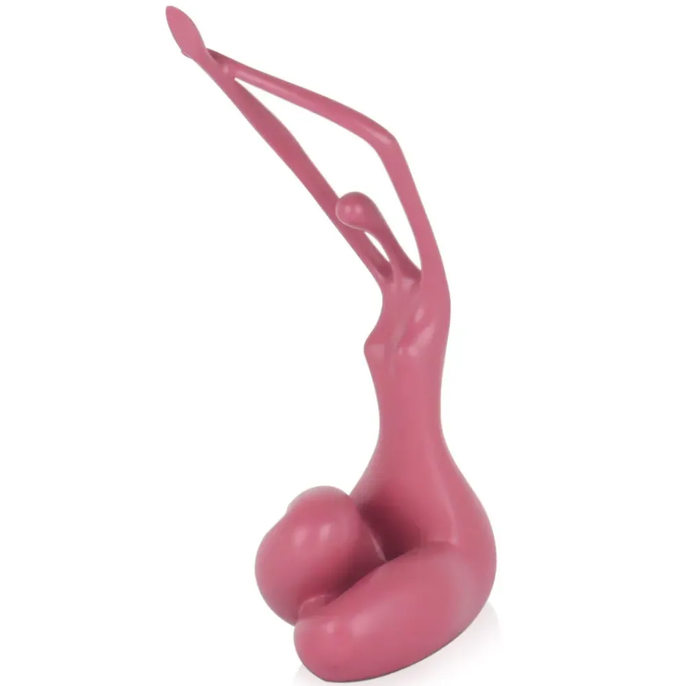 Figurative|Table Top^Statues & Sculptures Awakened Grace 32cm Pink Resin Indoor Sculpture
