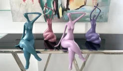 Figurative|Table Top^Statues & Sculptures Awakened Grace 32cm Pink Resin Indoor Sculpture