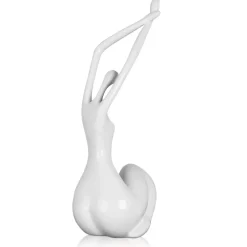 Figurative|Table Top^Statues & Sculptures Awakened Grace 32cm White Resin Indoor Sculpture