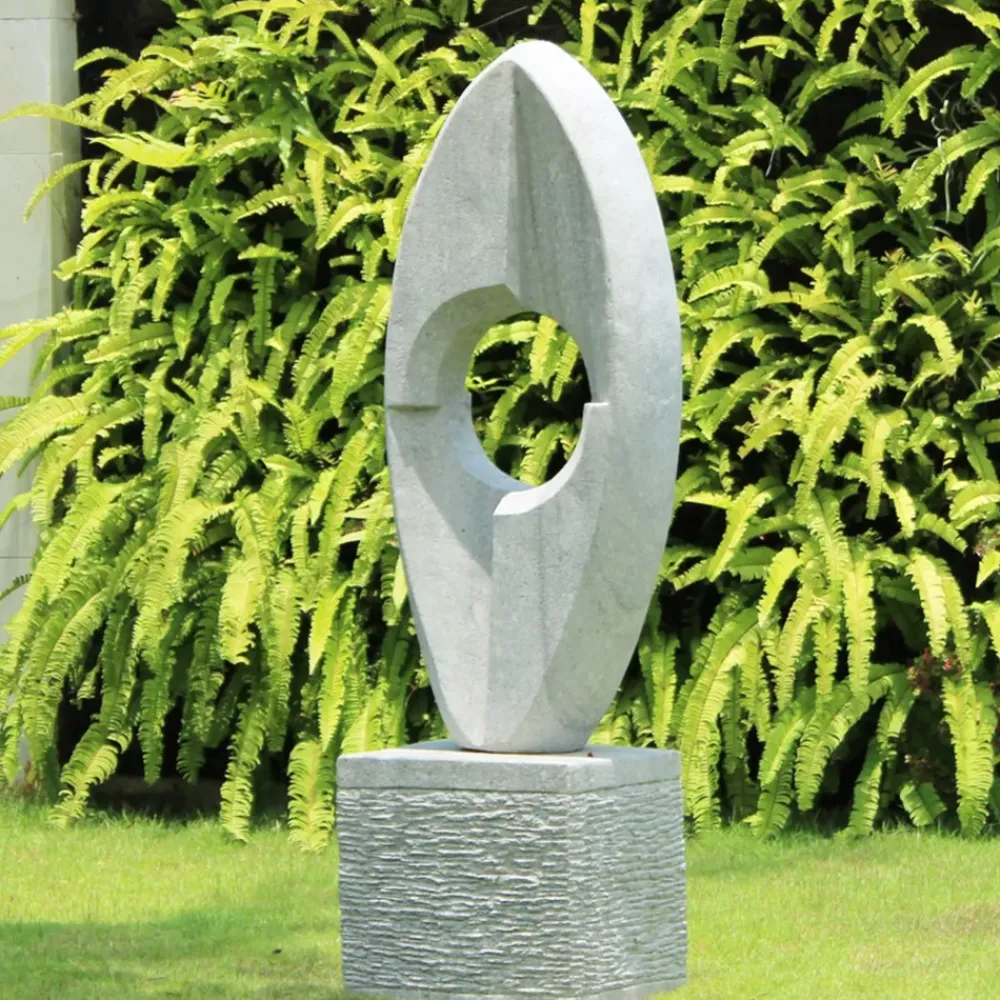 Contemporary^Statues & Sculptures Azura Contemporary Stone Garden Sculpture