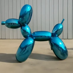 Giant|Floor Standing^Statues & Sculptures Balloon Dog 200cm Blue Fibreglass Indoor Sculpture