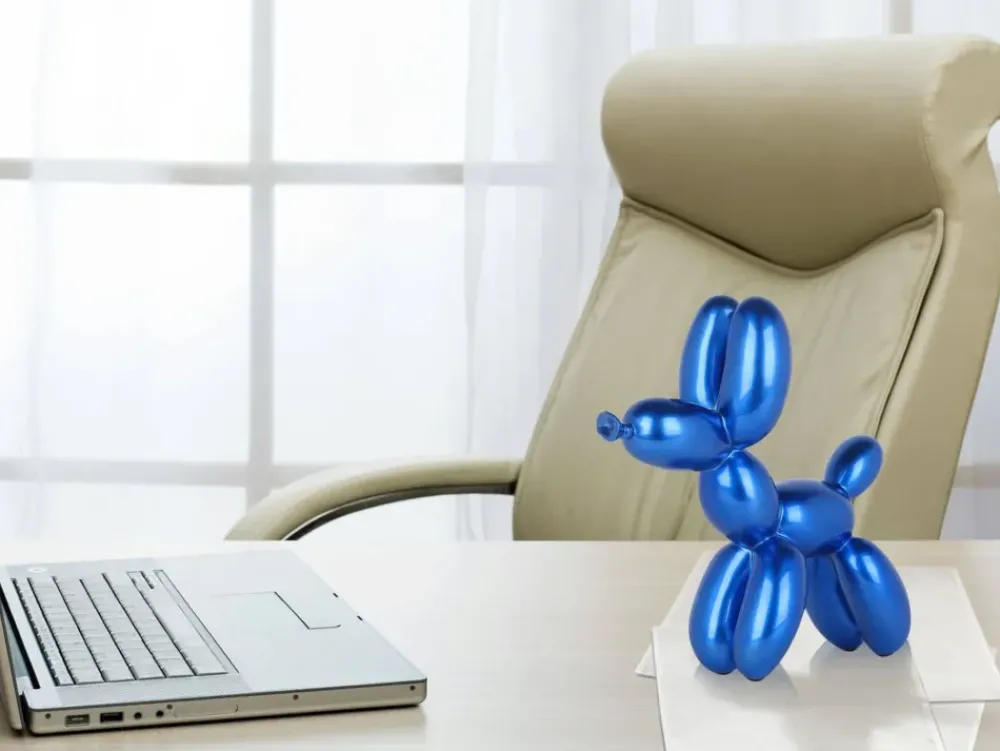 Table Top|Balloon Dogs^Statues & Sculptures Balloon Dog 27cm Blue Resin Indoor Sculpture