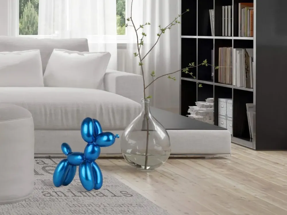 Table Top|Floor Standing^Statues & Sculptures Balloon Dog 46cm Blue Resin Indoor Sculpture