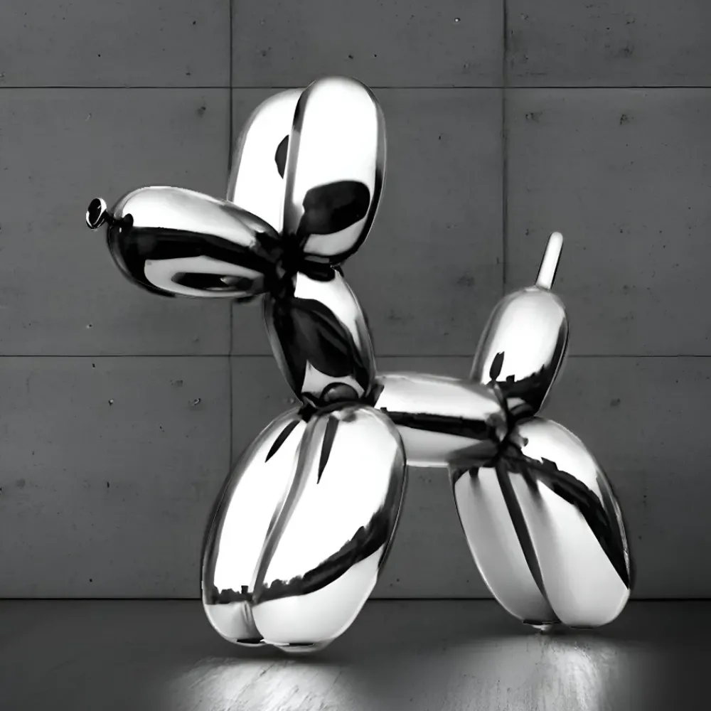 Floor Standing|Balloon Dogs^Statues & Sculptures Balloon Dog 130cm Chrome Metal Garden Sculpture