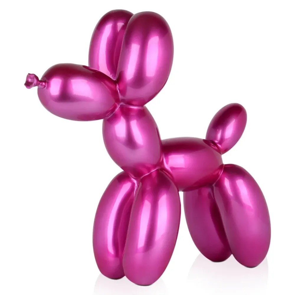 Table Top|Floor Standing^Statues & Sculptures Balloon Dog 46cm Fuchsia Resin Indoor Sculpture