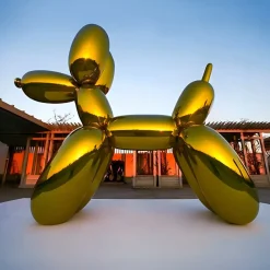 Floor Standing|Balloon Dogs^Statues & Sculptures Balloon Dog 130cm Gold Fibreglass Indoor Sculpture