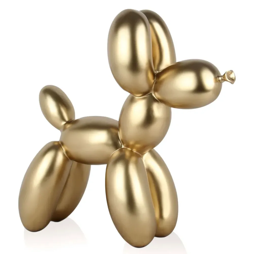 Table Top|Floor Standing^Statues & Sculptures Balloon Dog 46cm Gold Resin Indoor Sculpture