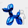 Giant|Floor Standing^Statues & Sculptures Balloon Dog 200cm Ocean Blue Fibreglass Indoor Sculpture