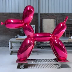 Floor Standing|Balloon Dogs^Statues & Sculptures Balloon Dog 80cm Pink Fibreglass Indoor Sculpture
