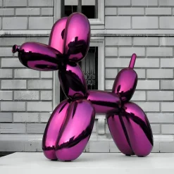 Floor Standing|Balloon Dogs^Statues & Sculptures Balloon Dog 130cm Purple Fibreglass Indoor Sculpture