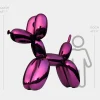 Giant|Floor Standing^Statues & Sculptures Balloon Dog 200cm Purple Fibreglass Indoor Sculpture