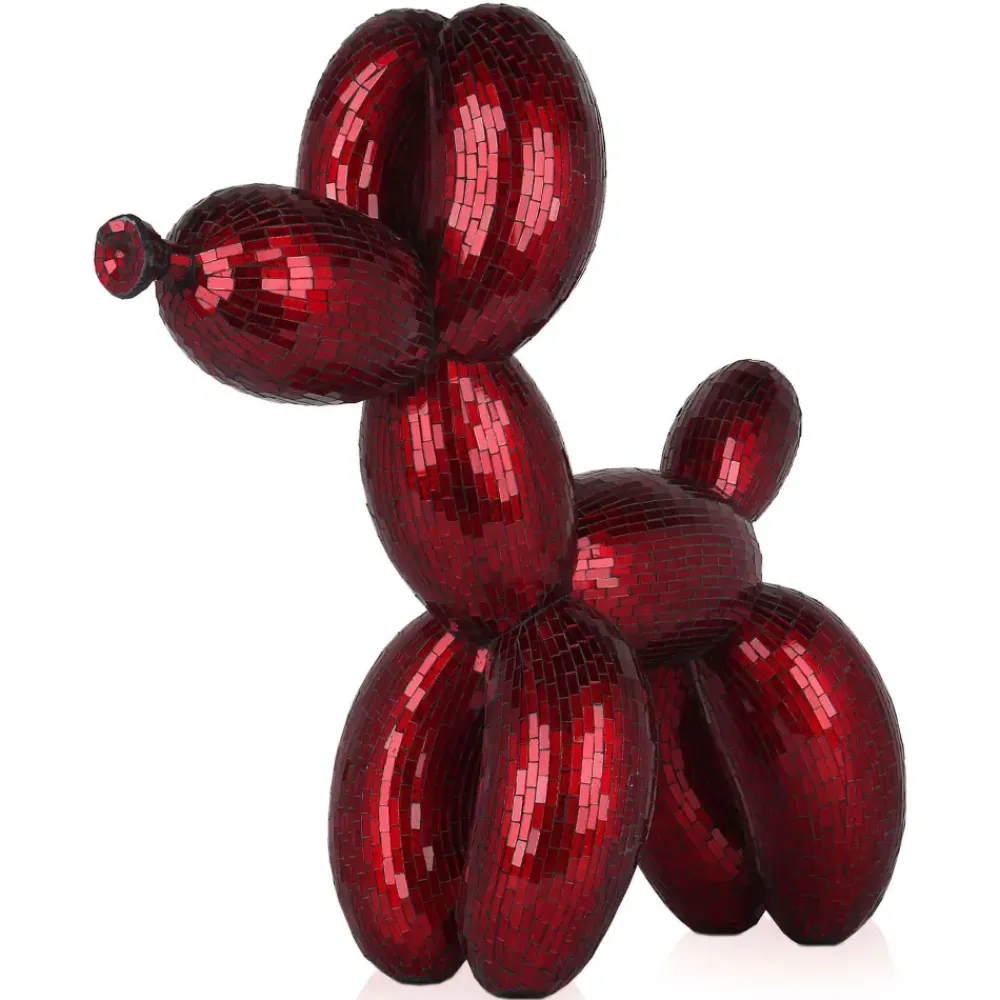 Table Top|Floor Standing^Statues & Sculptures Balloon Dog 60cm Red Resin Indoor Sculpture