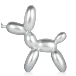Table Top|Balloon Dogs^Statues & Sculptures Balloon Dog 27cm Silver Resin Indoor Sculpture