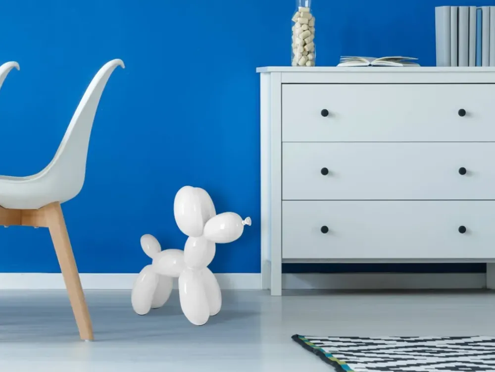 Table Top|Floor Standing^Statues & Sculptures Balloon Dog 46cm White Resin Indoor Sculpture