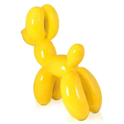 Table Top|Floor Standing^Statues & Sculptures Balloon Dog 46cm Yellow Resin Indoor Sculpture