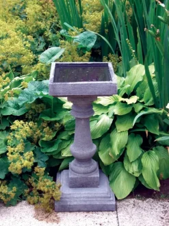 Bird Baths^Statues & Sculptures Baluster 68cm Stone Garden Bird Bath