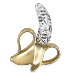 Table Top|Contemporary^Statues & Sculptures Banana Burst 35cm Gold Resin Indoor Sculpture