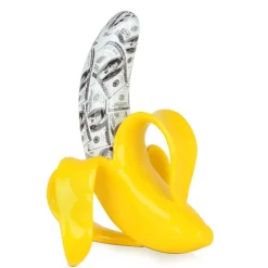 Table Top|Contemporary^Statues & Sculptures Banana Burst 35cm Yellow Resin Indoor Sculpture