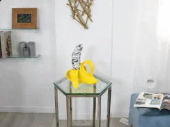Table Top|Contemporary^Statues & Sculptures Banana Burst 35cm Yellow Resin Indoor Sculpture