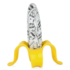 Table Top|Contemporary^Statues & Sculptures Banana Burst 35cm Yellow Resin Indoor Sculpture