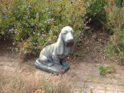 Dogs^Statues & Sculptures Basset Hound Stone Garden Ornament