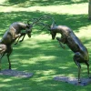 Stags & Deers^Statues & Sculptures Battling Stags Life-Size 140cm Bronze Metal Garden Statues